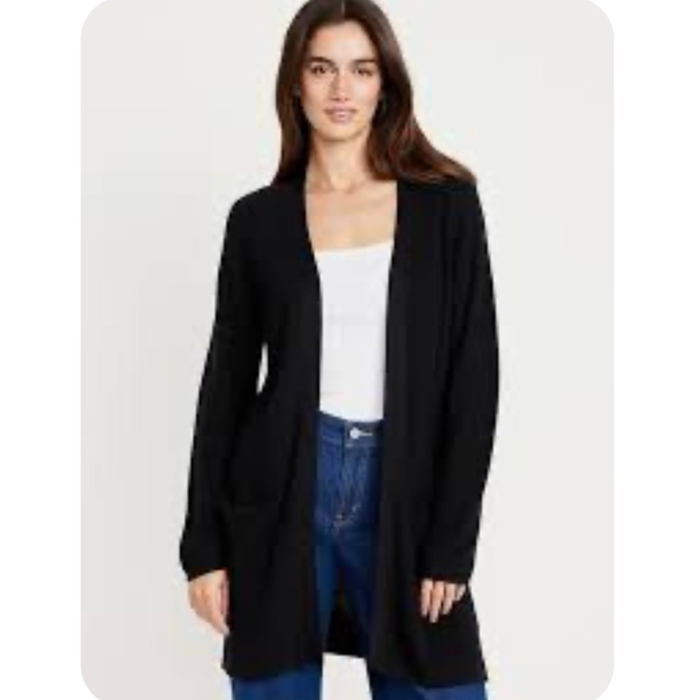 Old Navy Black Open Front Cardigan
